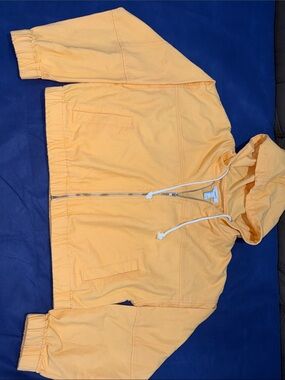 Forever 21 Peach Zip-Up Hoodie